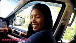Hurricane Irma survivor 8 month pregnant Thai Teen deepthroat throatpie cum swallow in car