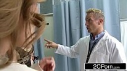 Mistress Kianna Dior &amp; Wife Eva Notty Having a Blowjob Competition in the E.R.