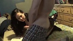 wife sucking fucking licking in mini skirt