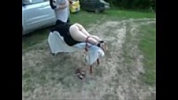 Outdoor public Spanking and Whipping