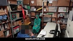 Shoplyfter- Hot Muslim Teen Caught &amp; Harassed