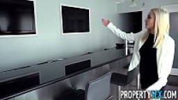 PropertySex - Sexy blonde real estate agent mixes business with pleasure