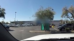 Walmart slut sucks strangers cock in parking lot gloryhole