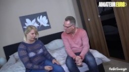 AmateurEuro - Chubby German Amateur Wife Cums Hard On Her Neighbor's Cock