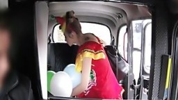 Cheated girlfriend bangs in fake taxi for