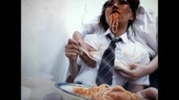 Japanese Timestop while eating food